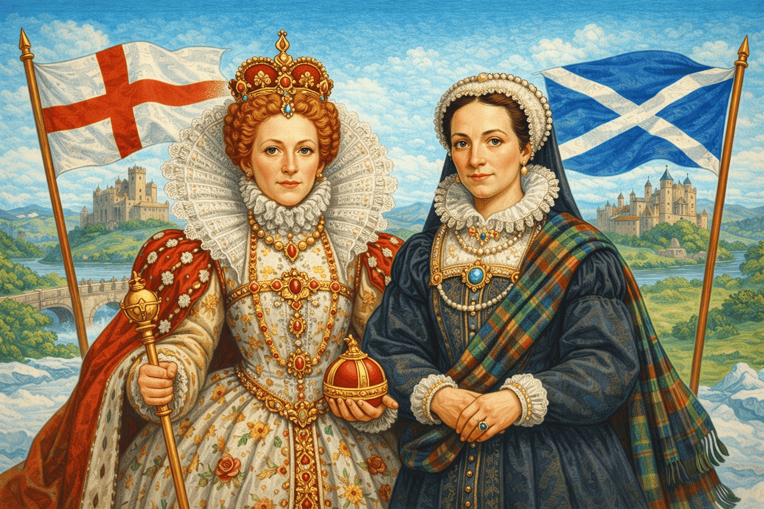 Elizabeth I and Mary, Queen of Scots